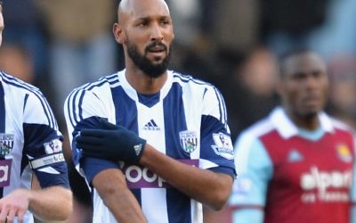 Hate sign of the times: Dieudonne with Nicolas Anelka.