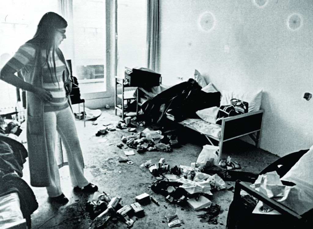Ankie Spitzer surveys one of the rooms where the 11 Israeli athletes were held and killed 