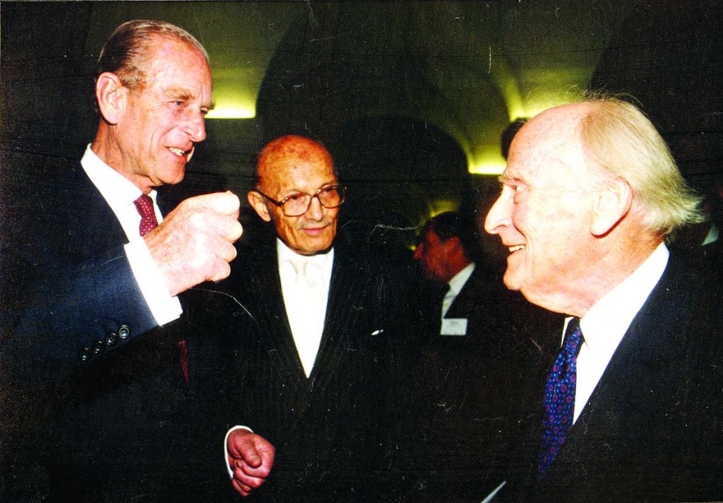 HRH Prince Phillip, Sir Sigmund Sternberg, and Yehudi Menuhin 