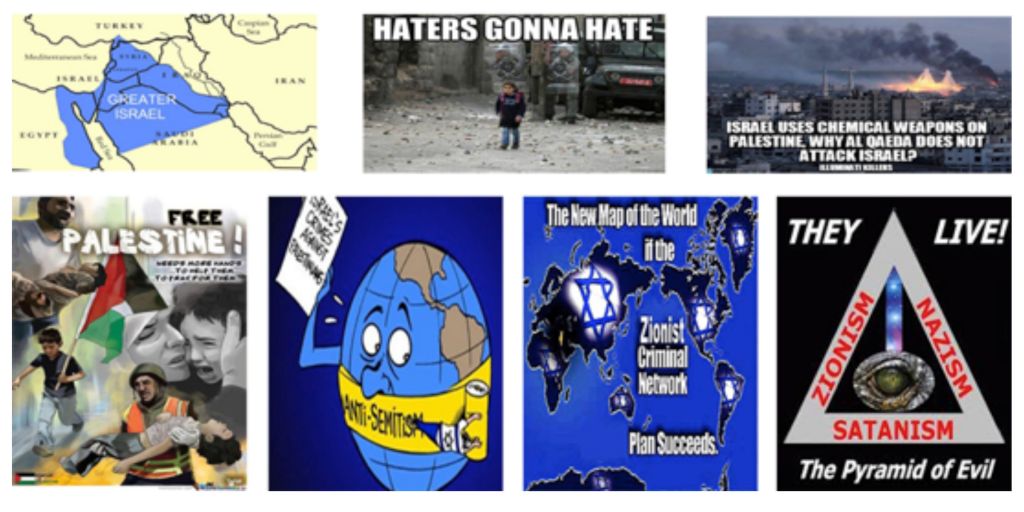 More vitriolic hatred on social media promoting fierce opposition towards Israel, often with anti-Semitic undertones 