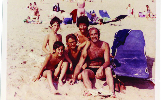 A Baddiel family picture at the beach 