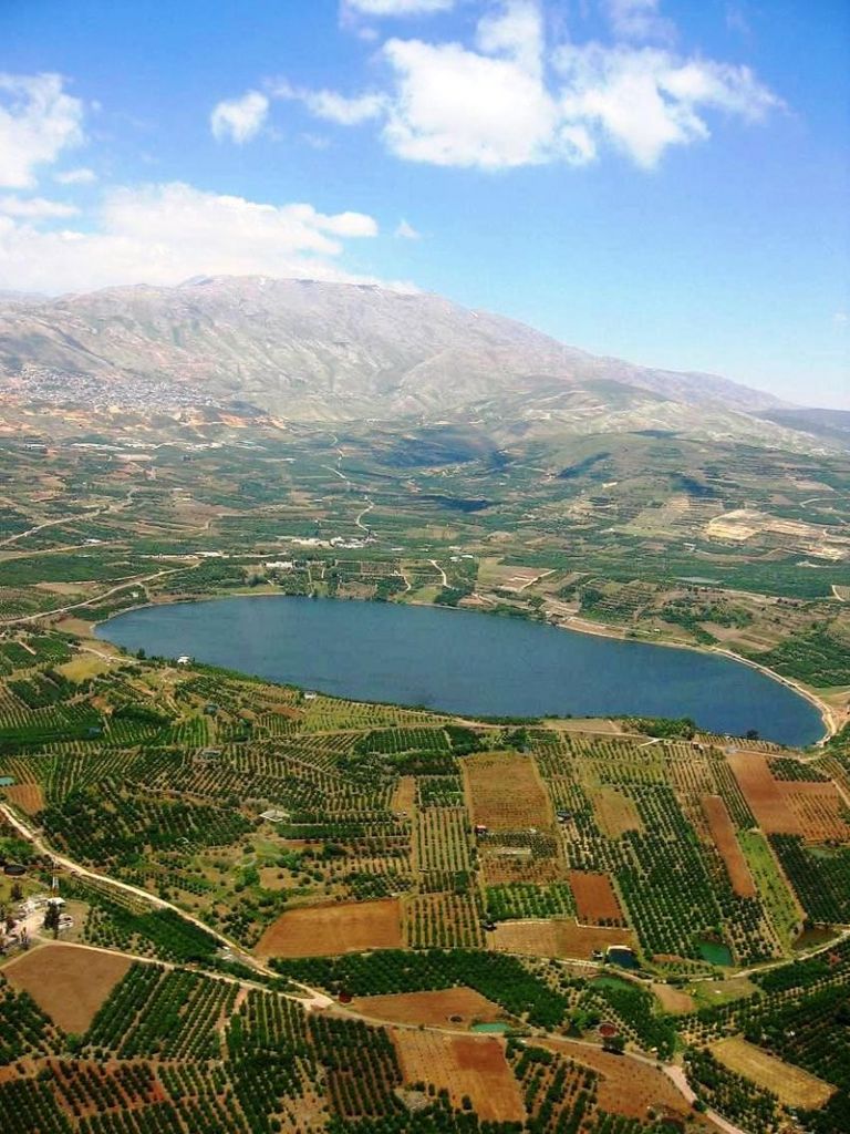 Lake Ram near Mount Hermon, in the northeastern Golan Heights
