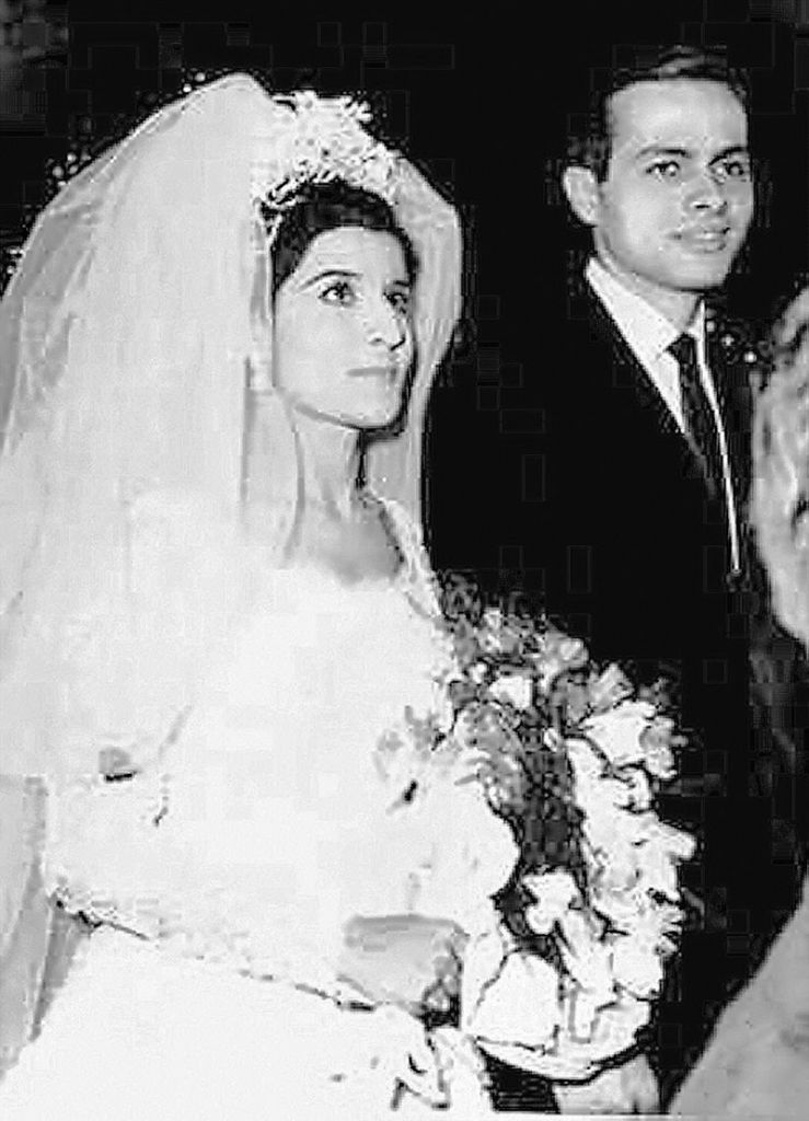 Ashraf Marwan at his wedding to Mona, daughter of Gamal Abdel Nasser