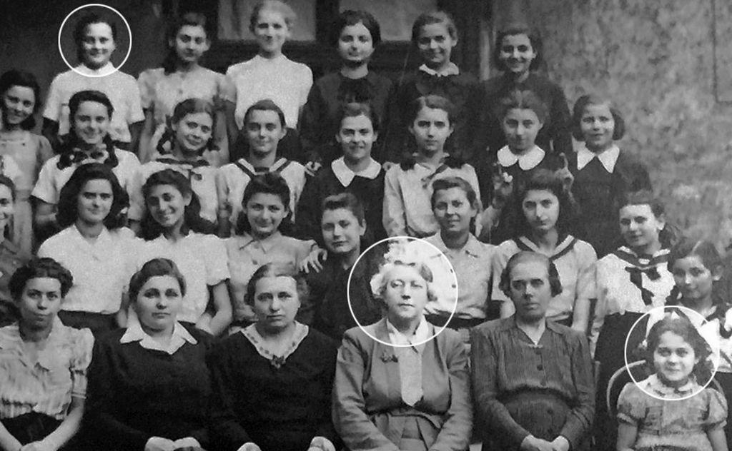 Jane Haining (centre) and Agnes Rostas (bottom right) as former pupils from her Church of Scotland-run school in Budapest held an event in her memory. (Photo credit : The Church of Scotland/PA Wire )