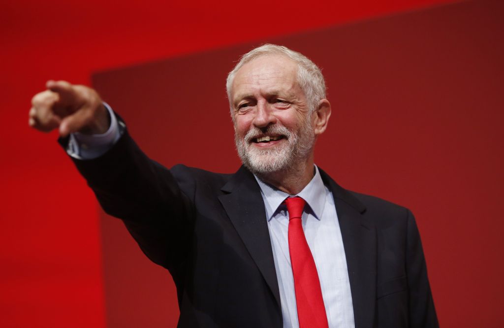 Jeremy Corbyn celebrates his victory in the Labour leadership (Photo credit: Danny Lawson/PA Wire) 