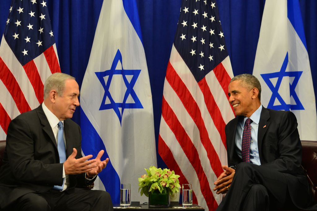Ex-U.S. President Barack Obama had a fraught relationship with Israeli Prime Minister Benjamin Netanyahu. Here the two met in New York, Septermber 2016 Photo credit: Kobi Gideon/GPO via JINIPIX 