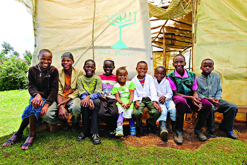 Children of the Kasuku Jewish Community. Ol Kalou, Nyandarua, Kenya. August 2013