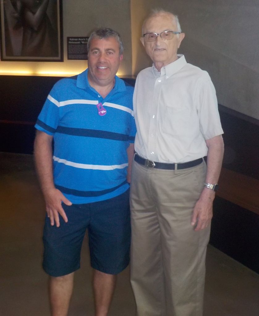 Neil with Holocaust survivor Phil Raucher 