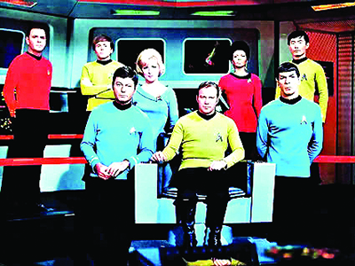 The original crew of the Star Ship Enterprise