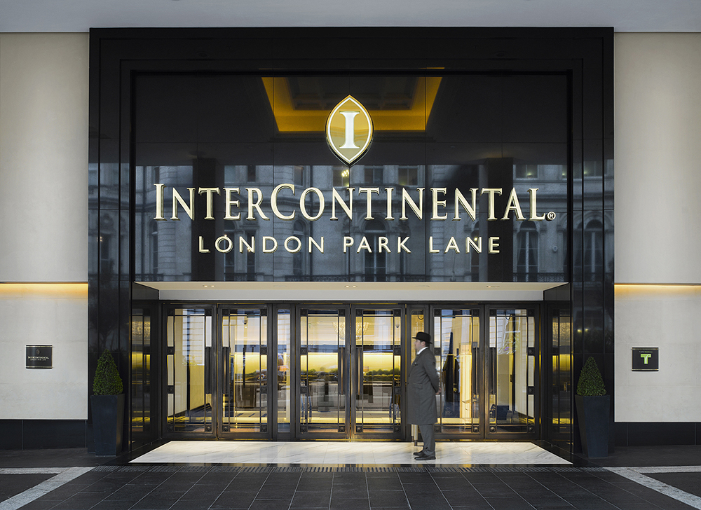 The polite doormen at the InterContinental London Park Lane 