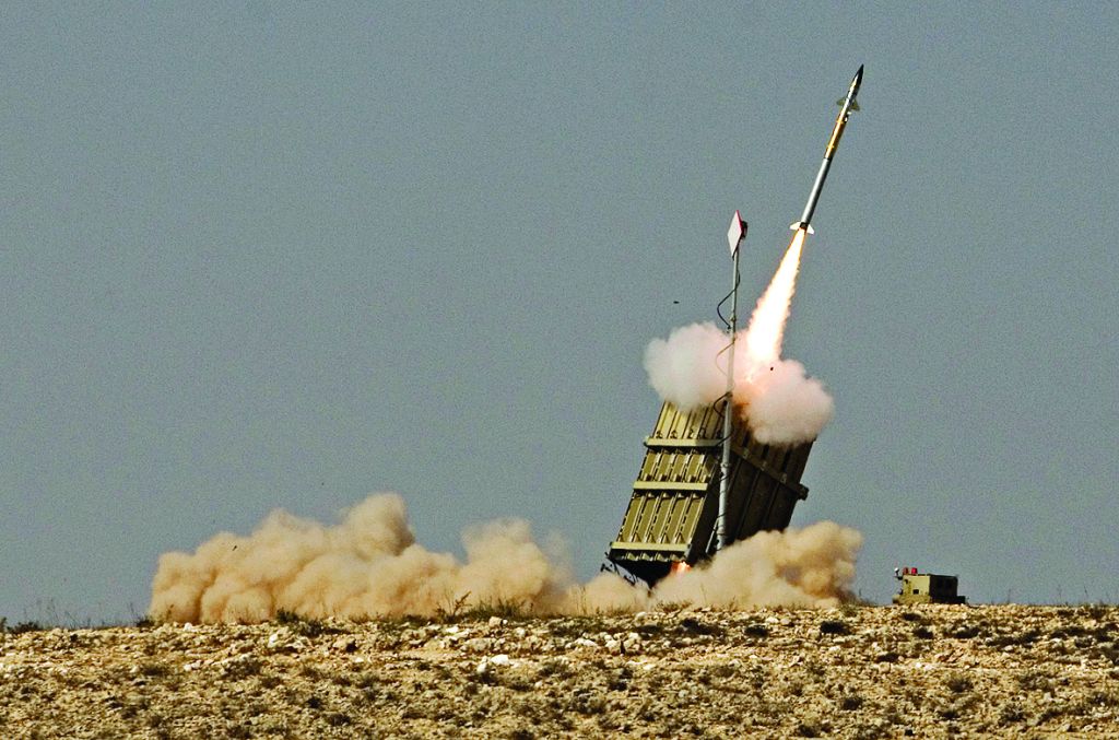 Israel’s Iron Dome missile defence system 