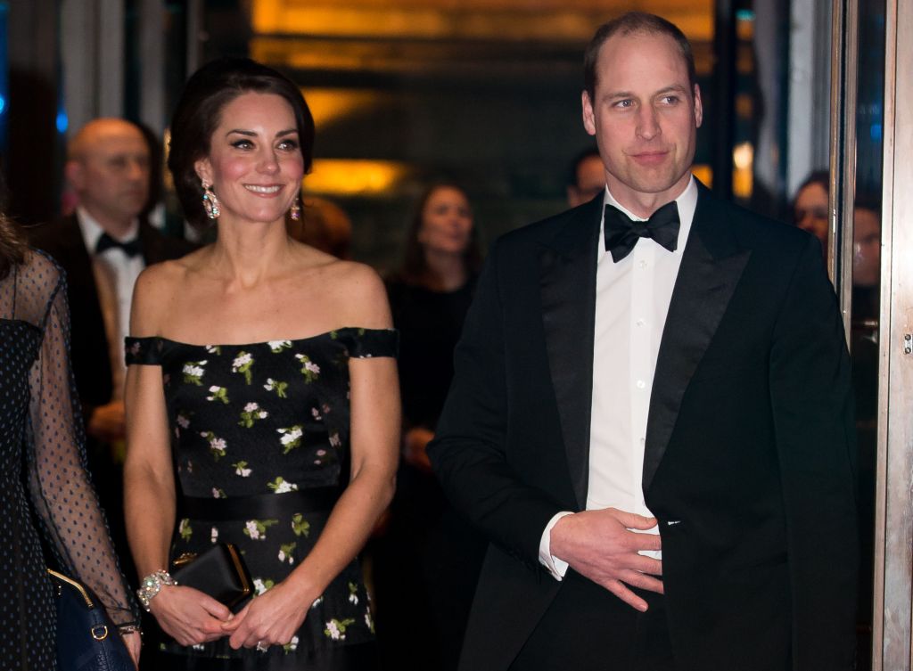 The Duke and Duchess of Cambridge at the British Academy Film Awards (Photo credit: Daniel Leal-Olivas/PA Wire) 