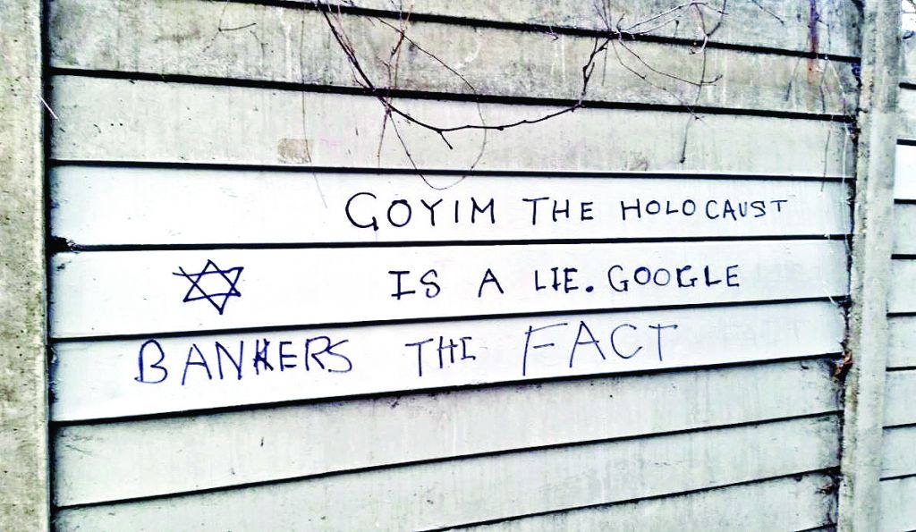 Antisemitic graffiti in London 