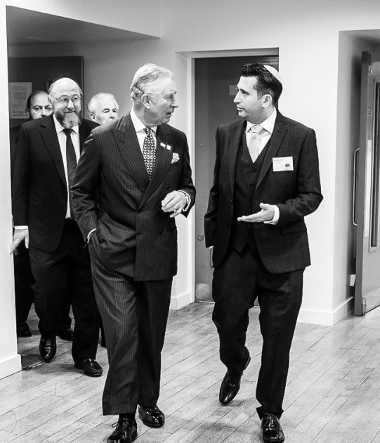 Neil with the Prince at Yavneh (Blake Ezra photography)