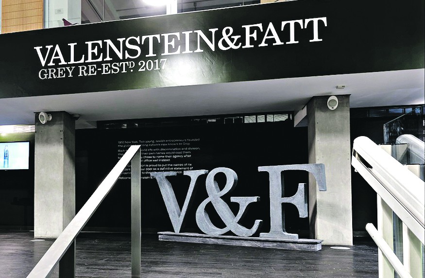 Grey London renamed after it's two Jewish founders, Lawrence Valenstein and Arthur Fatt