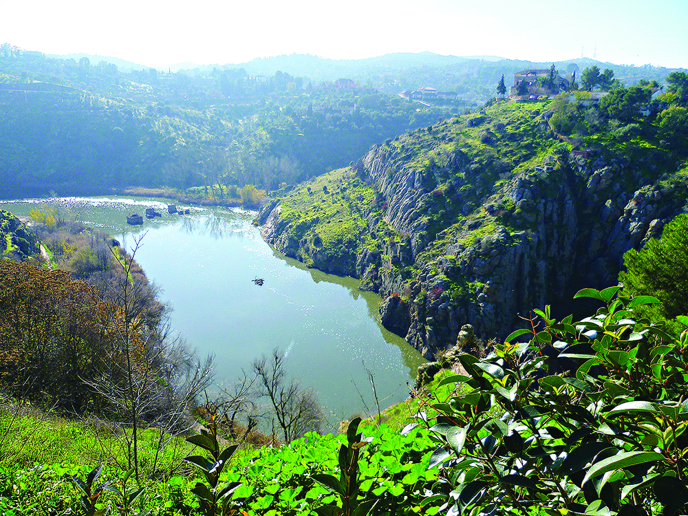The gorge of the River Tagus at Toledo 