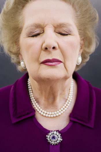 Borden took this iconic photograph of former UK Prime Minister Margaret Thatcher while on assignment for Time magazine in 2006. (Harry Borden)