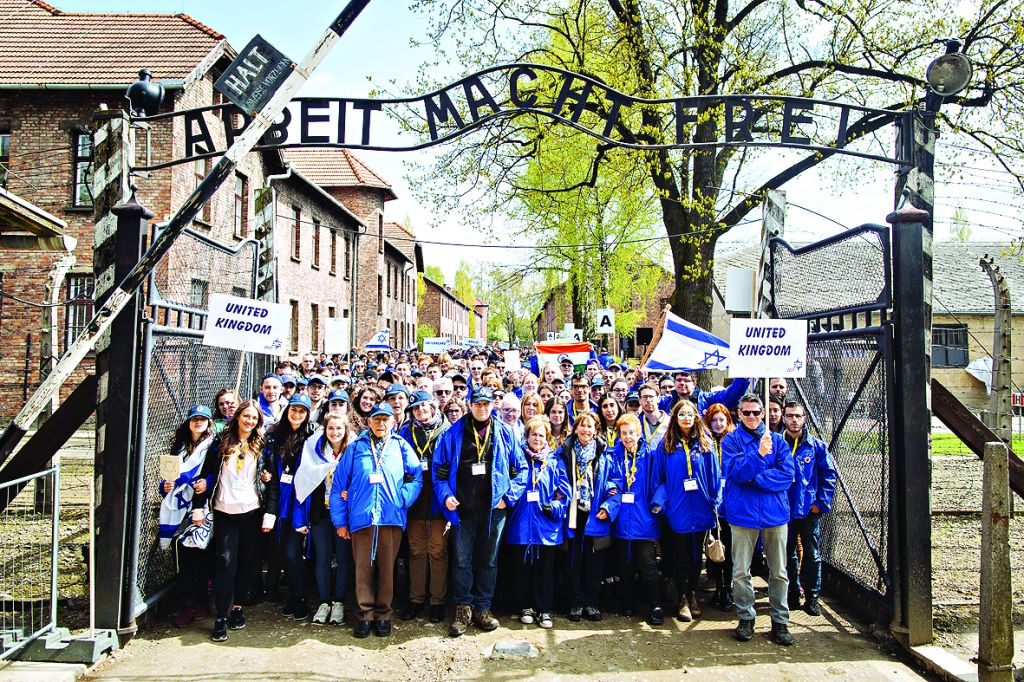 Marching from Auschwitz to Bikenau.