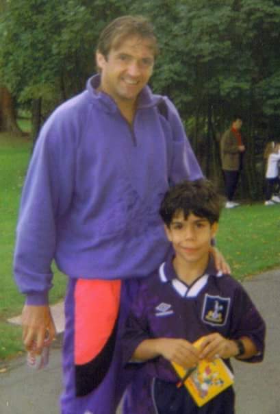 Adam Gary Mabbut at the training ground in 1994"