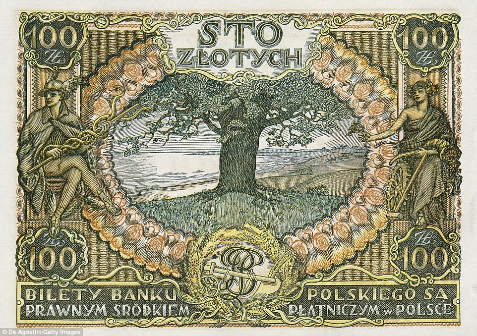 Polish bank note features the Oak that sheltered Jews in the Shoah 