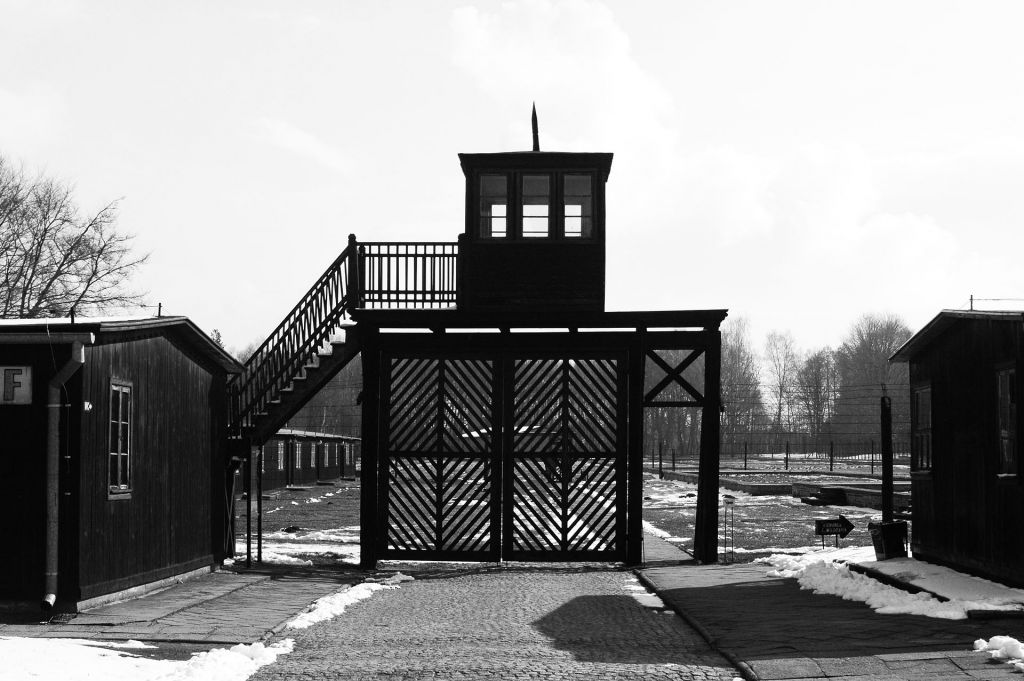 Entrance to the Stuffhof concentration camp 