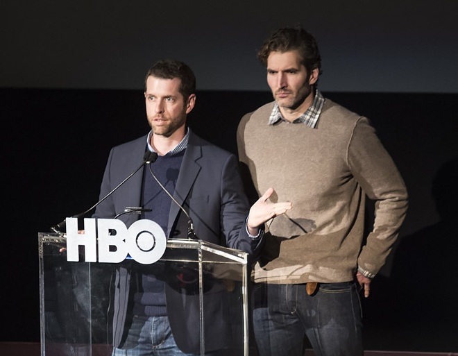 Showrunners D. B. Weiss and David Benioff created the series, wrote most of its episodes and directed several. 