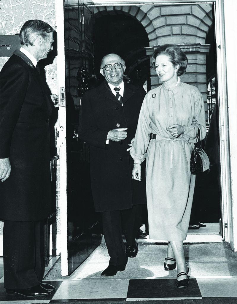 Margaret Thatcher hosts Menachem Begin in May 1979, shortly after her election victory