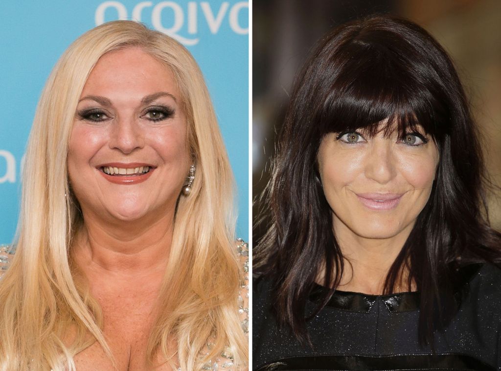 File photos of BBC presenters Vanessa Feltz (left) and Claudia Winkleman. Photo credit: PA Wire 