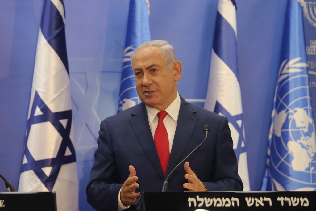 Israeli Prime Minister Benjamin Netanyahu Photo by Alex Kolomoisky/POOL via JINIPIX 