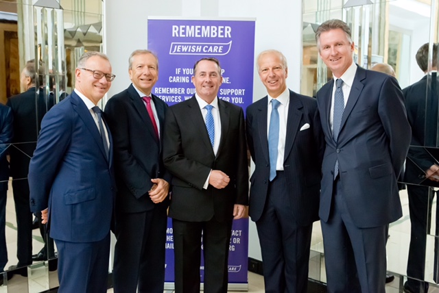 Left to right: Steven Lewis, Stephen Zimmerman, Rt Hon Dr Liam Fox MP, Lord Howard Leigh, Mark Laurence