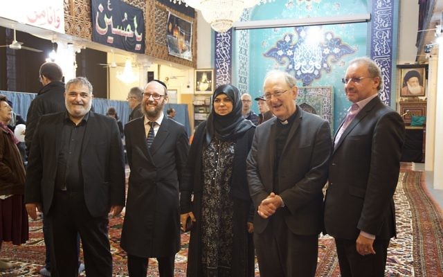 Yousif Khoei, Rabbi Baruch Levine, Aliya Azam and Rev. Lawrence Hillel