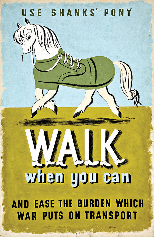 Walk when you can poster by Jan Le Witt and George Him