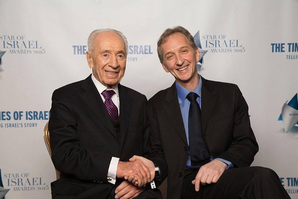David Horovitz with Shimon Peres