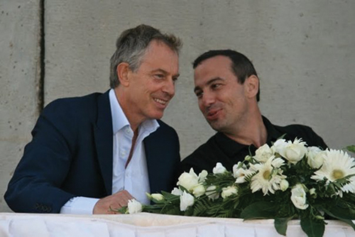 Zvi Schreiber with Tony Blair 