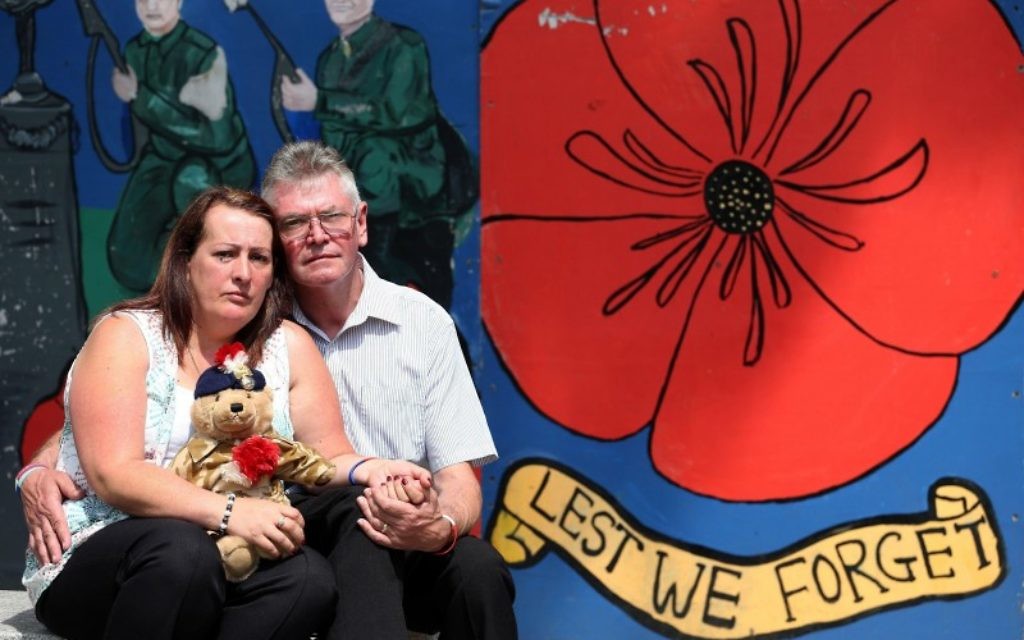 Ian and Lyn Rigby, step-father and mother of murdered soldier Lee Rigby,.