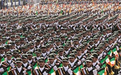 Military parade in Iran
