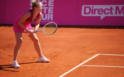 Julia Glushko failed to reach the first round of the WTA event in Stanford