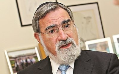 Former chief rabbi Lord Sacks