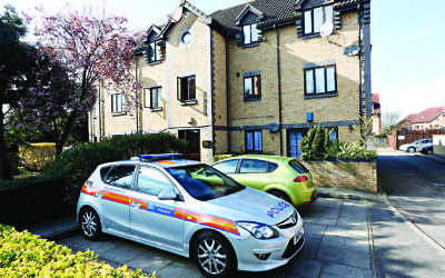 Scene of the murder in Falcon Way, Colindale. Photo: Peter Beal/Hendon & Finchley Times