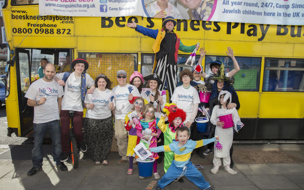 Camp Simcha's Purim rally in Golders Green