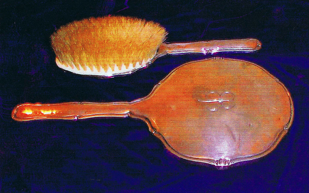 Undated photo issued by Channel 4 of Eva Braun's hairbrush taken by American army intelligence officer Paul Baer, who was a US 7th Army captain and had privileged access to the Berghof, Hitler's Bavarian property and Braun's private apartment, DNA analysis conducted for the TV documentary Dead Famous DNA shows Hitler might have married a woman of Jewish descent.