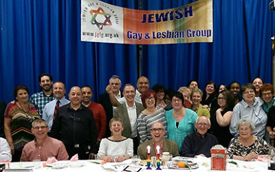The Jewish Gay and Lesbian Group welcomed 55 LGBT Jews to their annual Second Night Seder