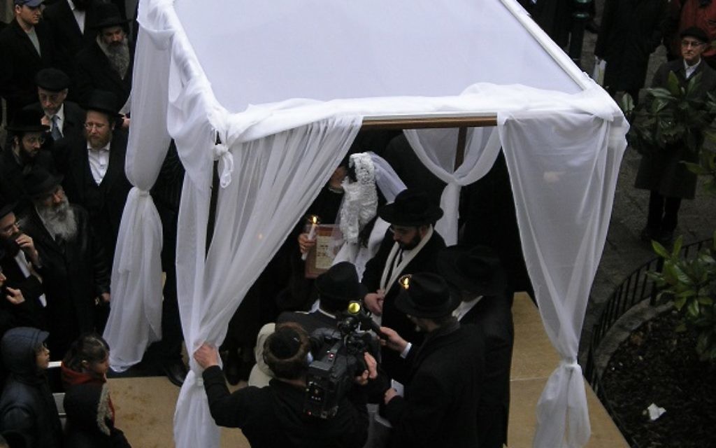 A traditional Jewish wedding