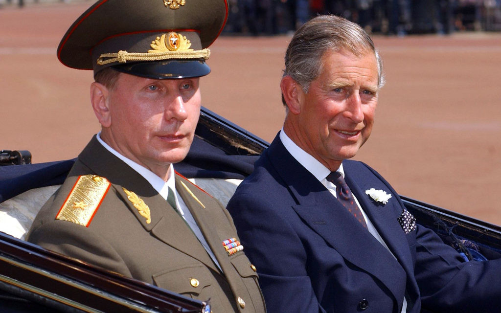 Prince of Wales (right) at Buckingham Palace with Russian President Vladimir Putin. The Prince of Wales has compared the actions of Russian leader Vladimir Putin to Nazi dictator Adolf Hitler, it has been claimed.