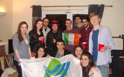 Ben (back row, centre) with members of Dublin J-Soc