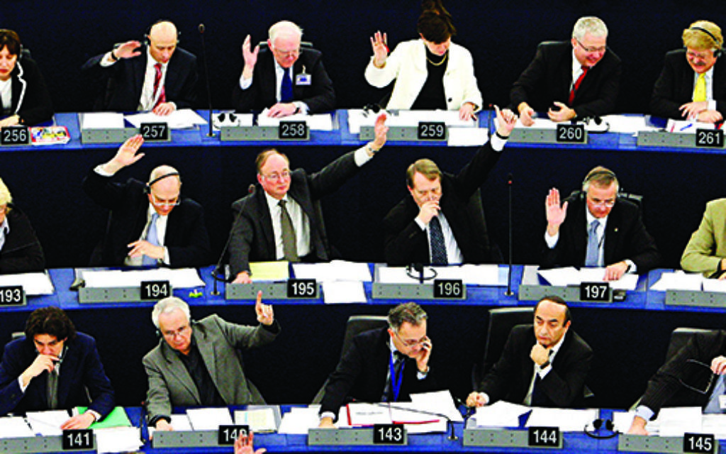 MEPs voting in Brussels