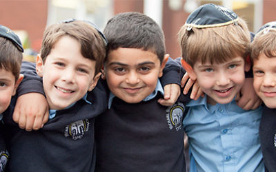 Pupils at Sinai School