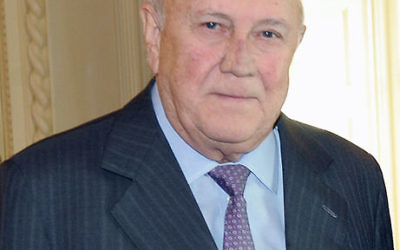 Former South African President F.W. de Klerk