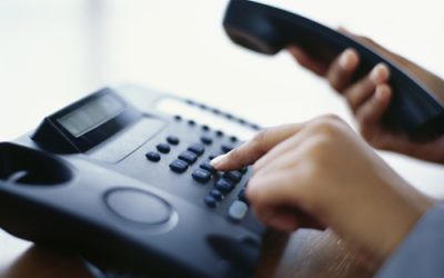 Stock photo of a telephone