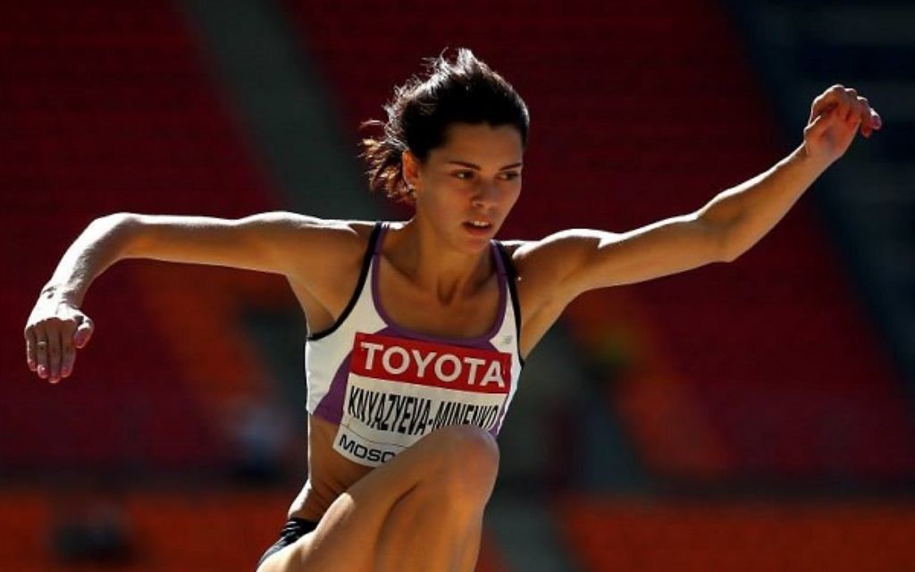 Hanna Knyazyeva-Minenko has qualified for the final of the triple jump, which takes place on Monday evening